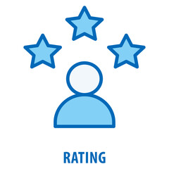 Rating Icon simple and easy to edit for your design elements