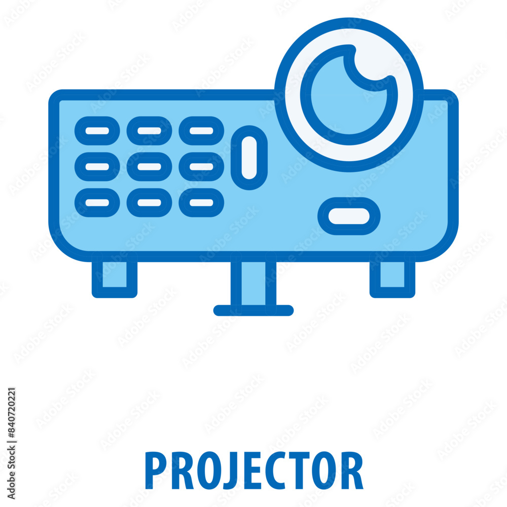 Poster projector icon simple and easy to edit for your design elements
