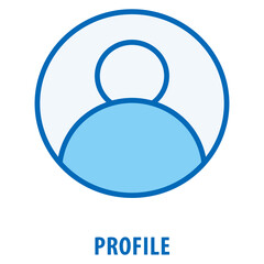Profile Icon simple and easy to edit for your design elements