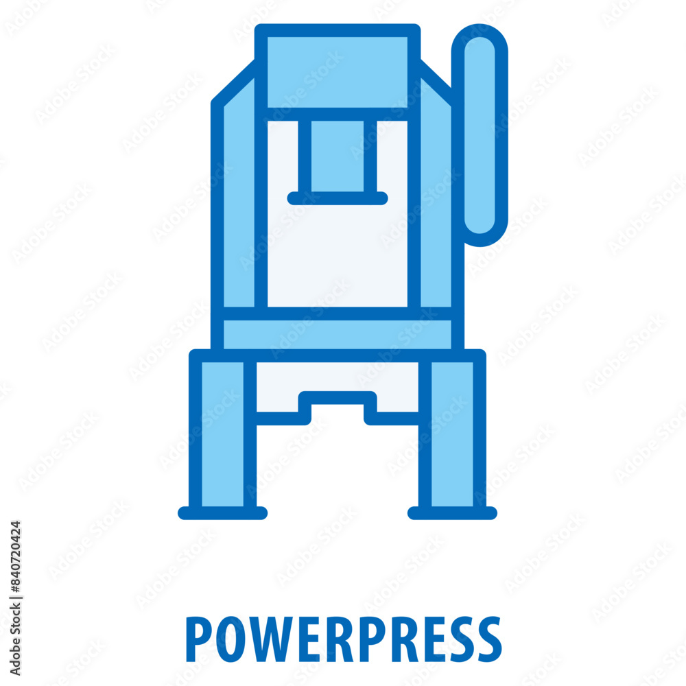 Poster powerpress icon simple and easy to edit for your design elements