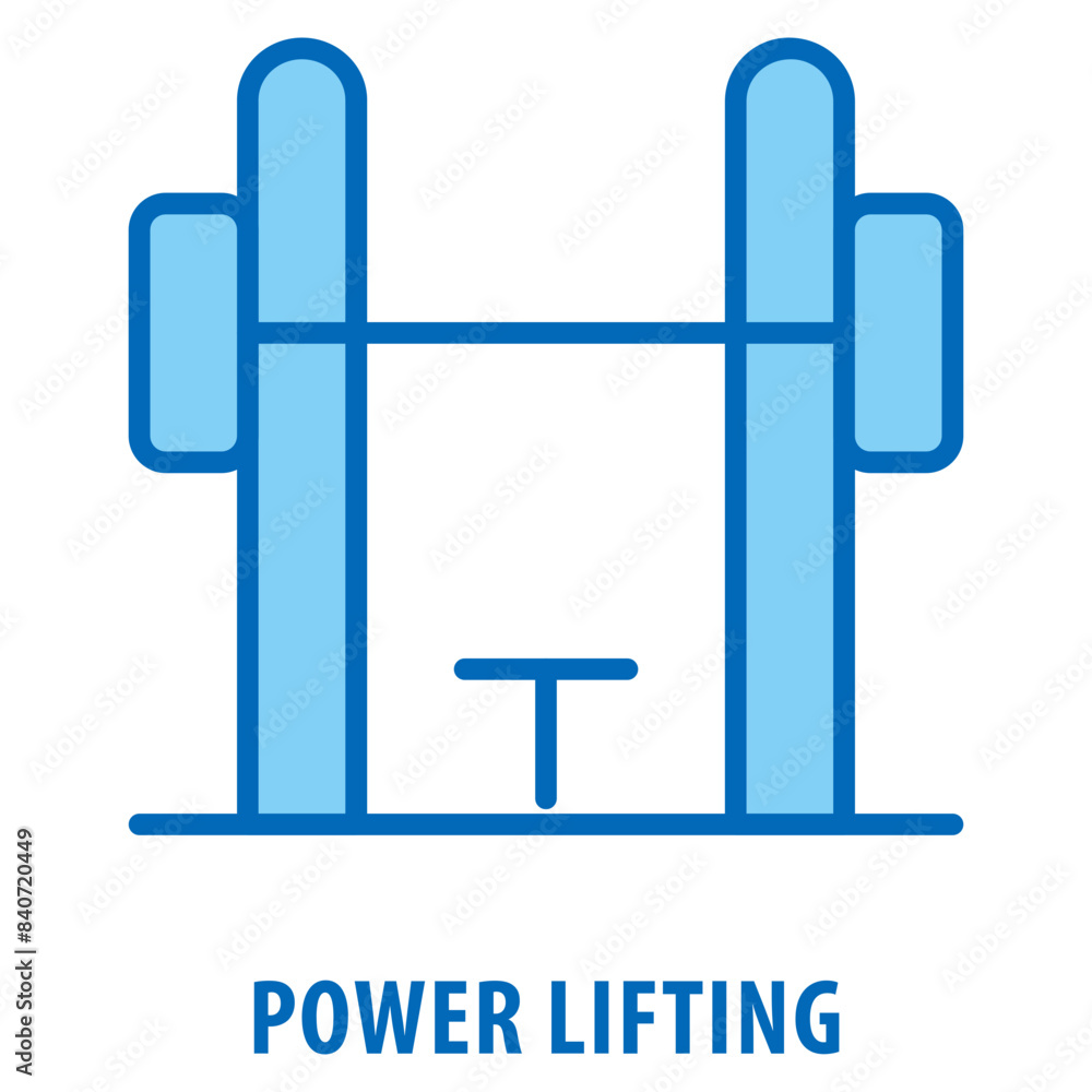 Poster power lifting icon simple and easy to edit for your design elements