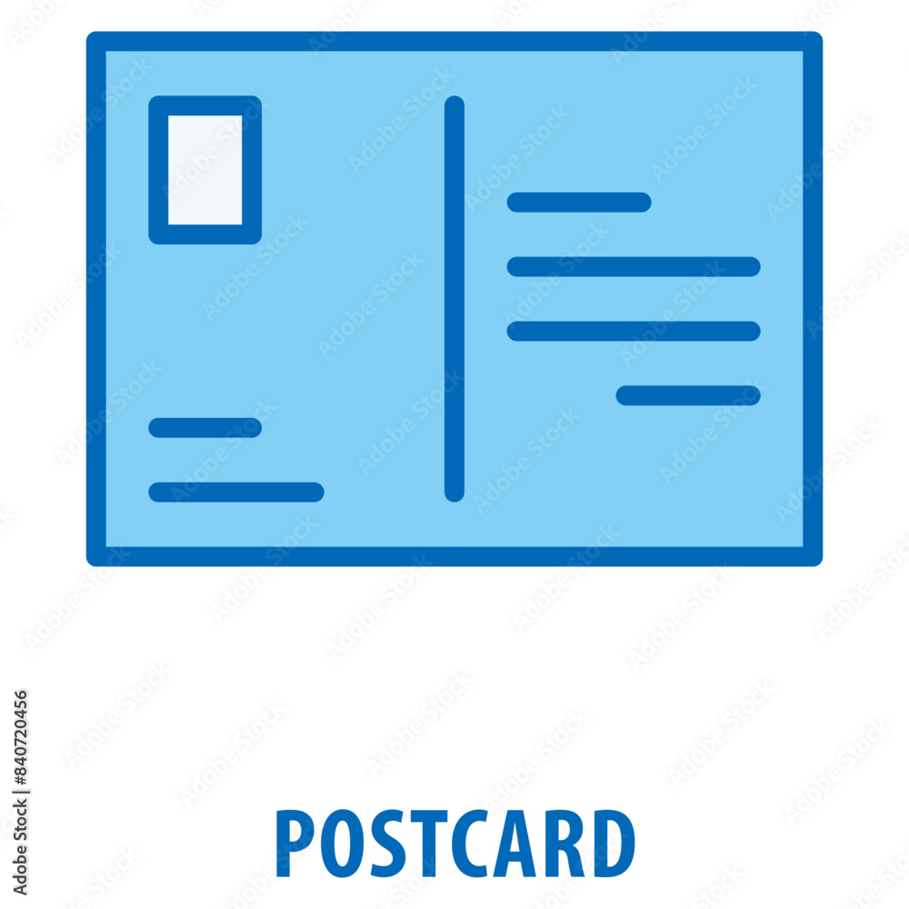 Poster postcard icon simple and easy to edit for your design elements