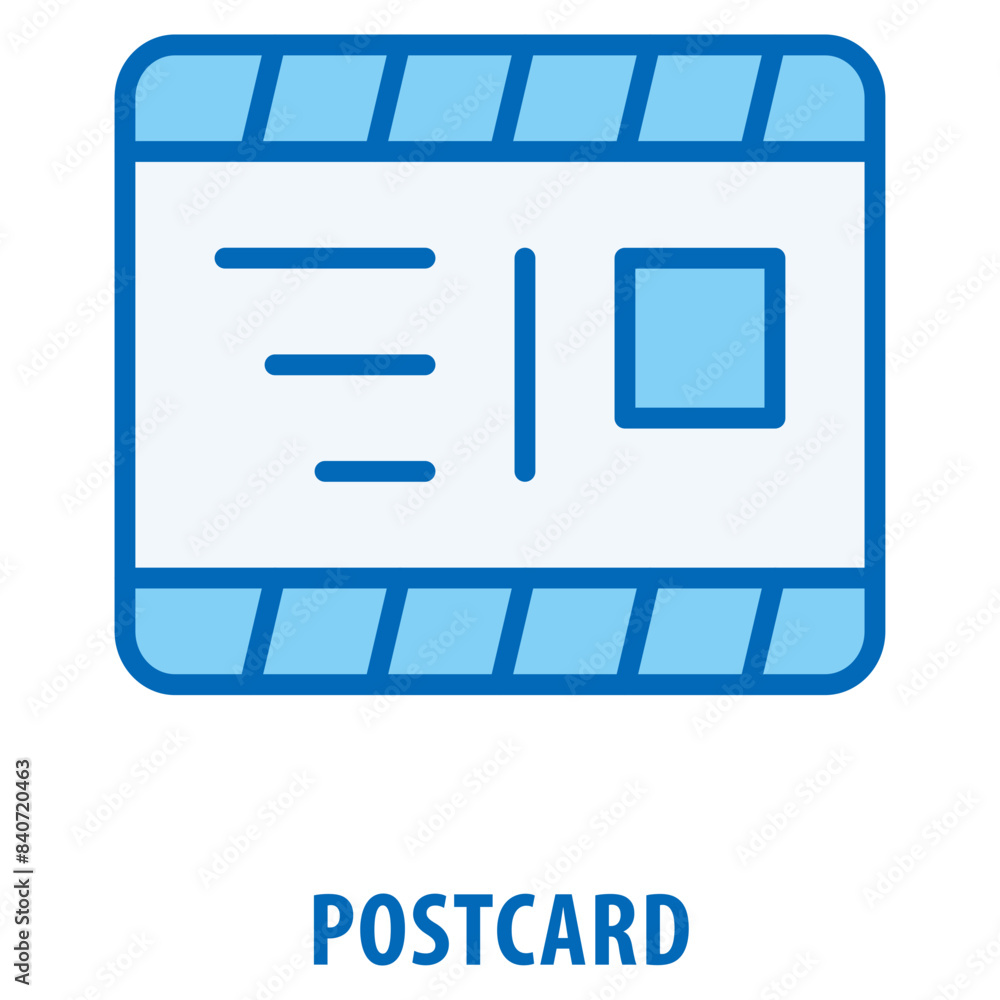 Poster postcard icon simple and easy to edit for your design elements