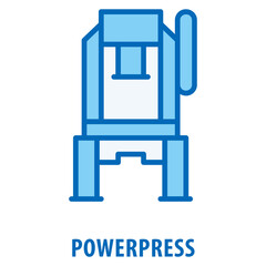 powerpress Icon simple and easy to edit for your design elements