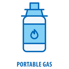 Portable Gas Icon simple and easy to edit for your design elements