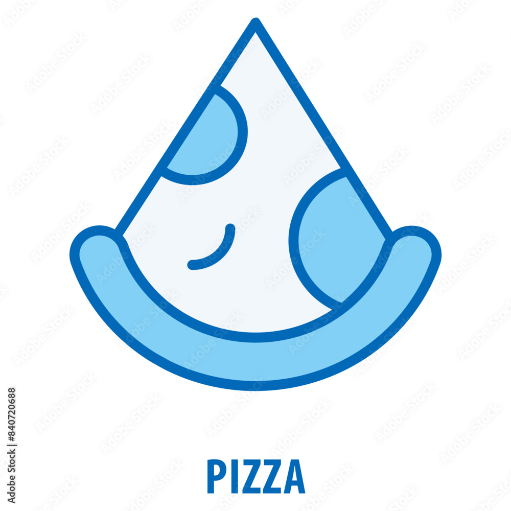 Poster pizza icon simple and easy to edit for your design elements