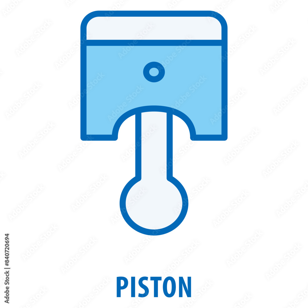 Poster piston icon simple and easy to edit for your design elements