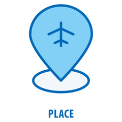 Place Icon simple and easy to edit for your design elements