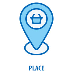 Place Icon simple and easy to edit for your design elements