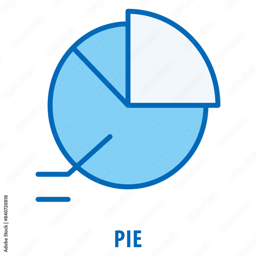 Poster pie icon simple and easy to edit for your design elements
