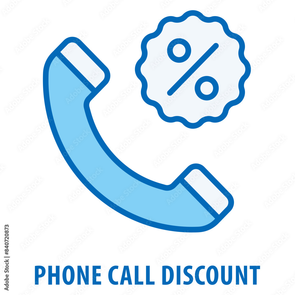 Poster phone call discount icon simple and easy to edit for your design elements