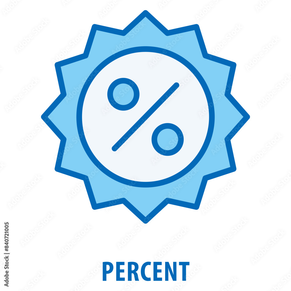 Poster percent icon simple and easy to edit for your design elements