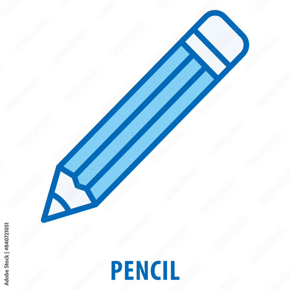 Poster pencil icon simple and easy to edit for your design elements