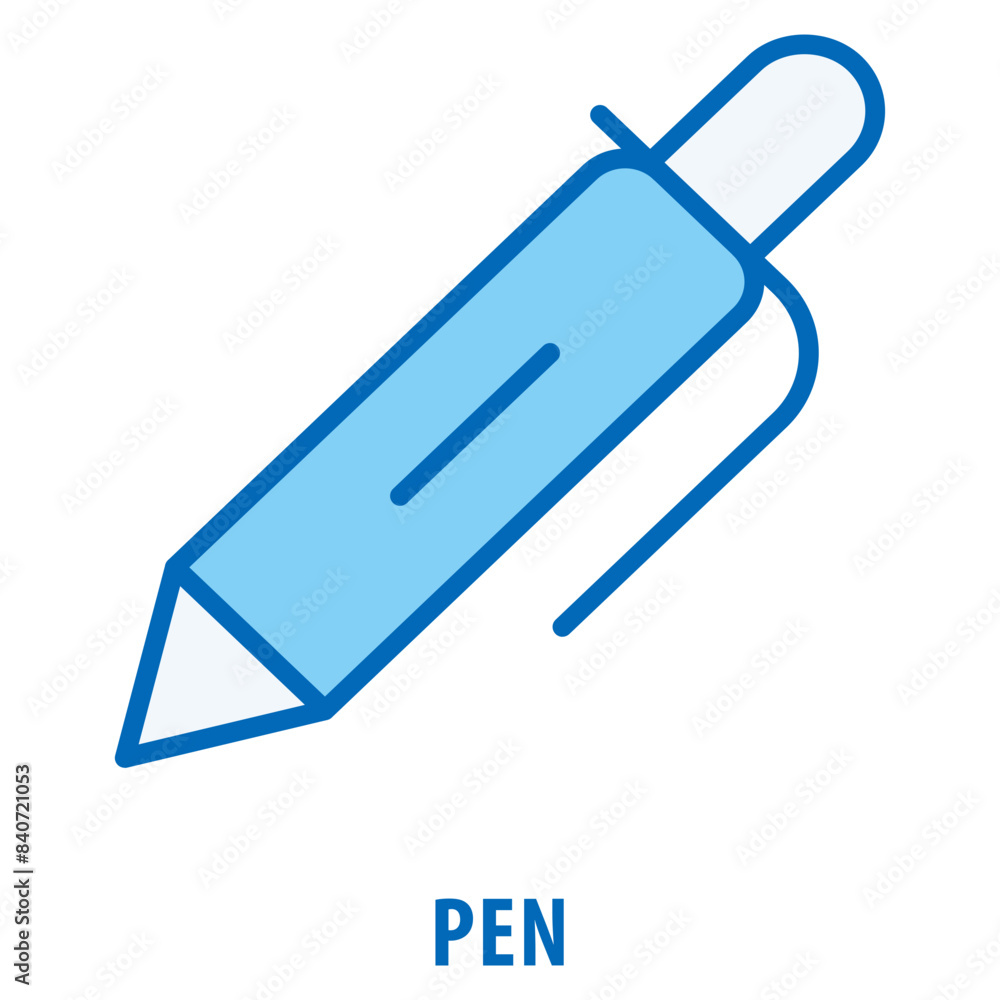 Poster pen icon simple and easy to edit for your design elements