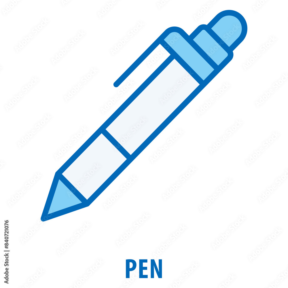 Poster pen icon simple and easy to edit for your design elements