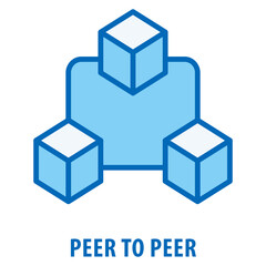 Peer to Peer Icon simple and easy to edit for your design elements