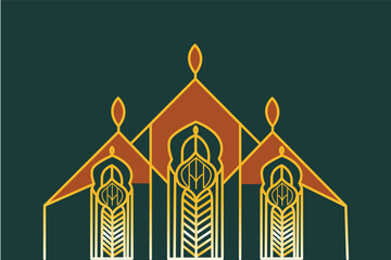 illustration of arabic background