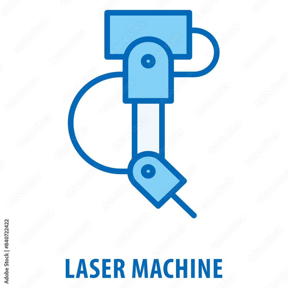 Poster laser machine icon simple and easy to edit for your design elements