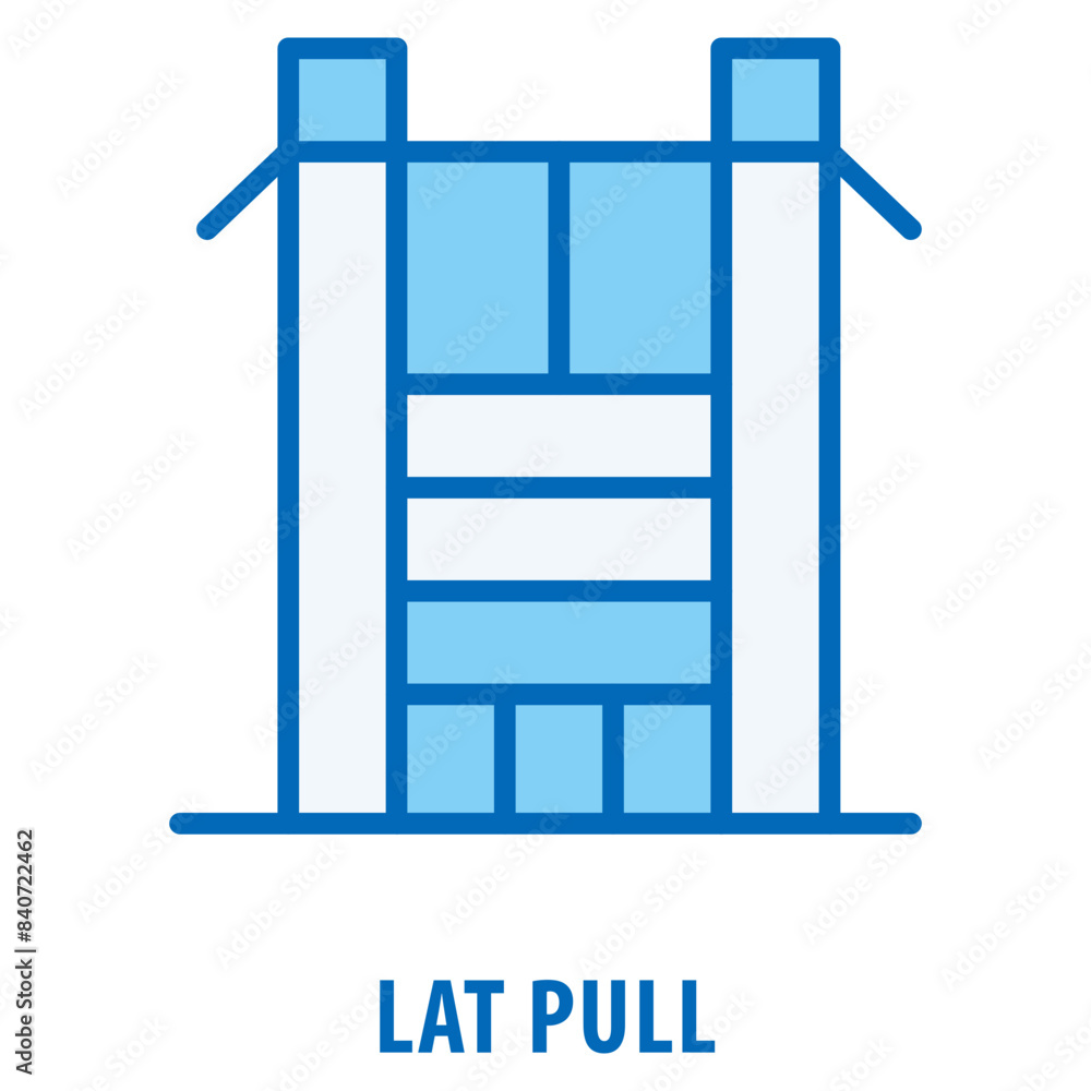 Poster lat pull icon simple and easy to edit for your design elements