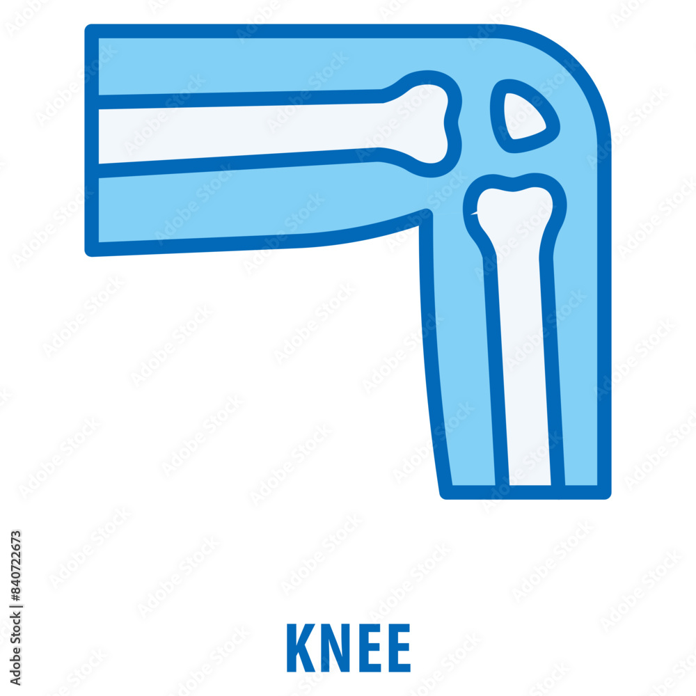Poster knee icon simple and easy to edit for your design elements