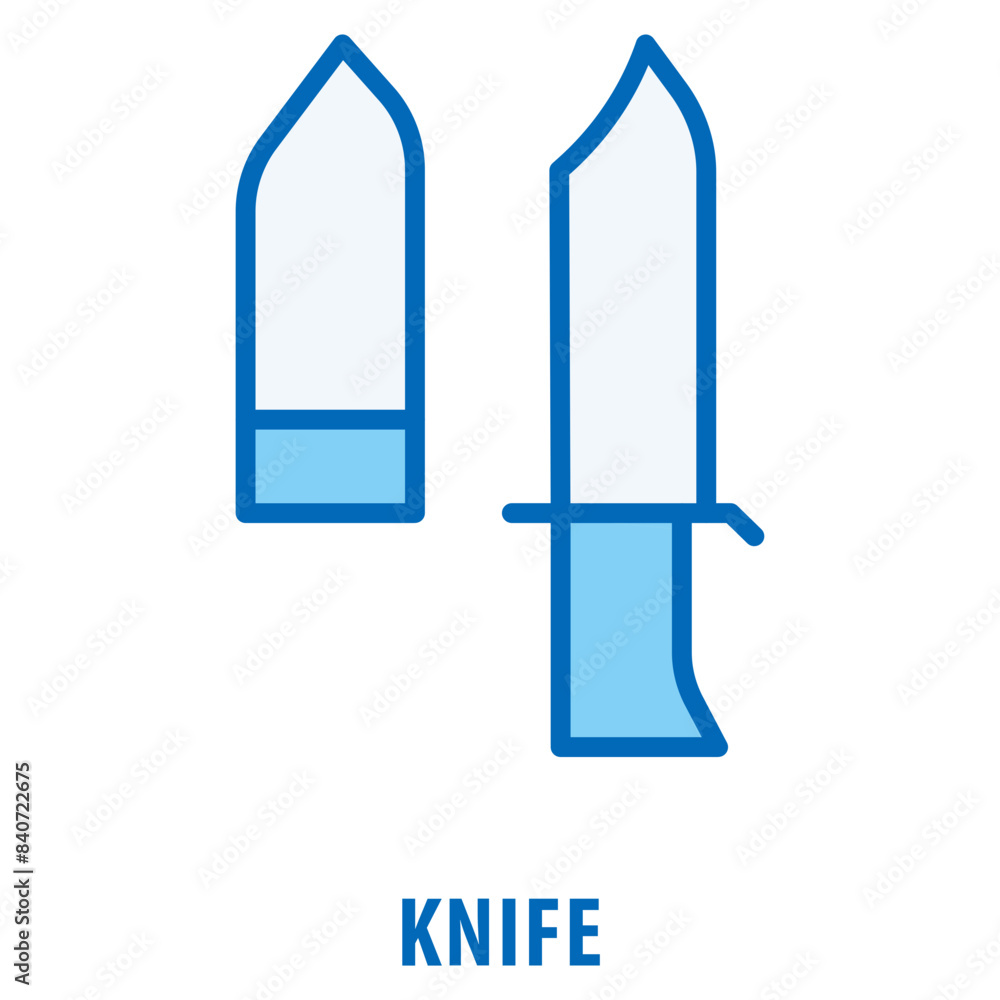 Poster knife icon simple and easy to edit for your design elements