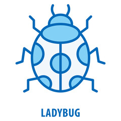 Ladybug Icon simple and easy to edit for your design elements