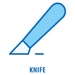 Knife Icon simple and easy to edit for your design elements
