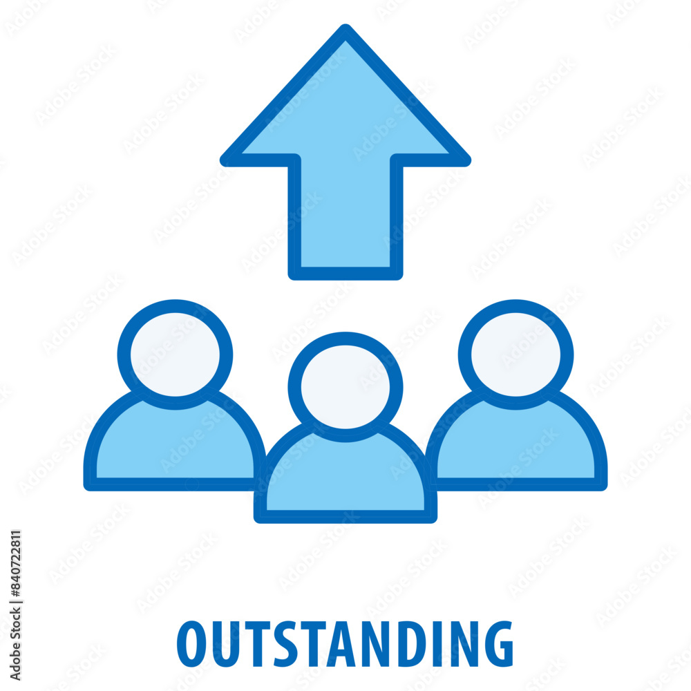 Aufkleber outstanding icon simple and easy to edit for your design elements