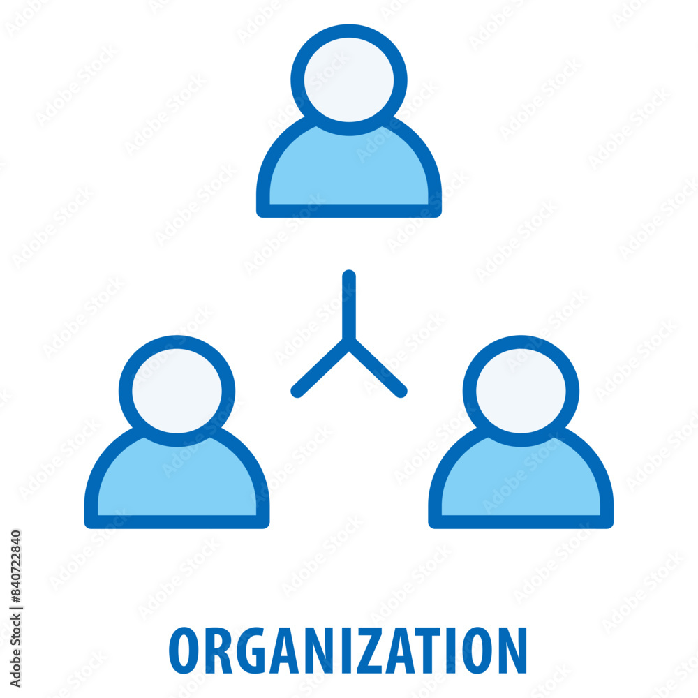 Poster organization icon simple and easy to edit for your design elements