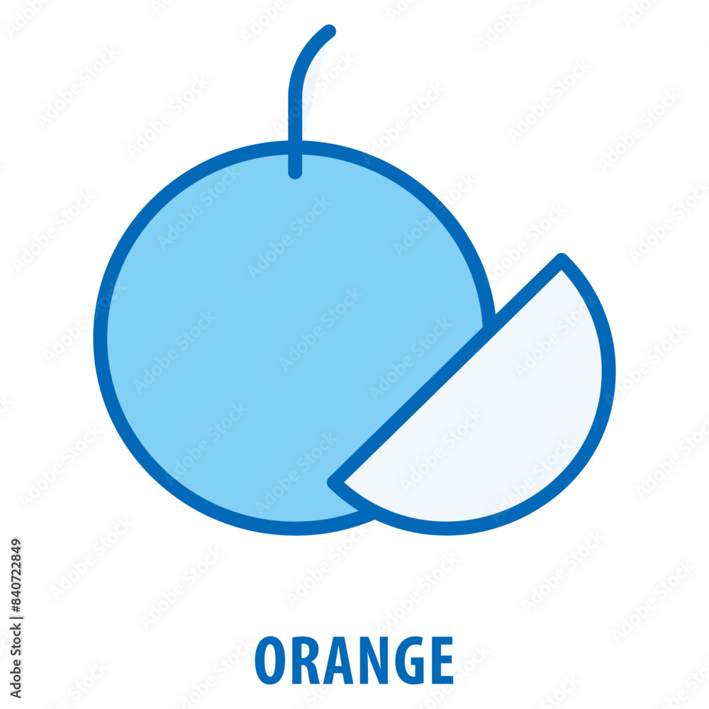 Poster orange icon simple and easy to edit for your design elements