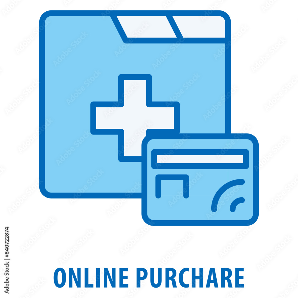 Poster online purchare icon simple and easy to edit for your design elements