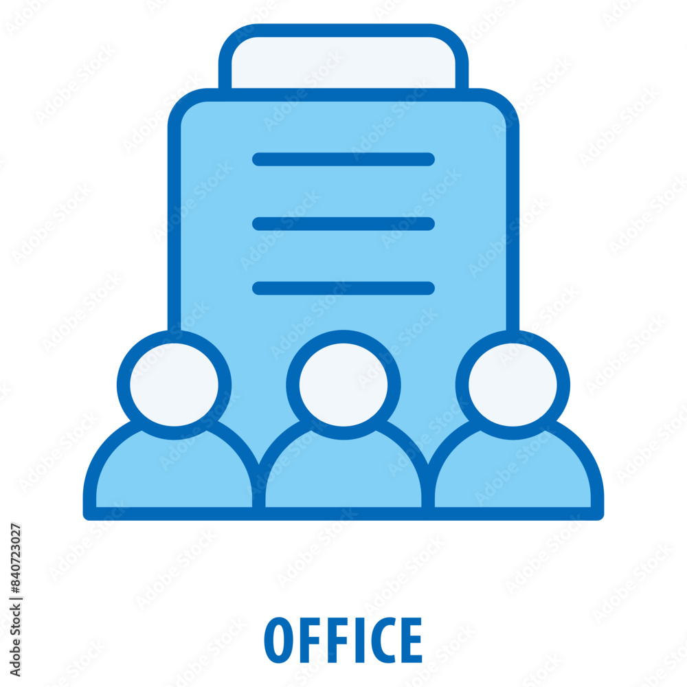 Aufkleber office icon simple and easy to edit for your design elements