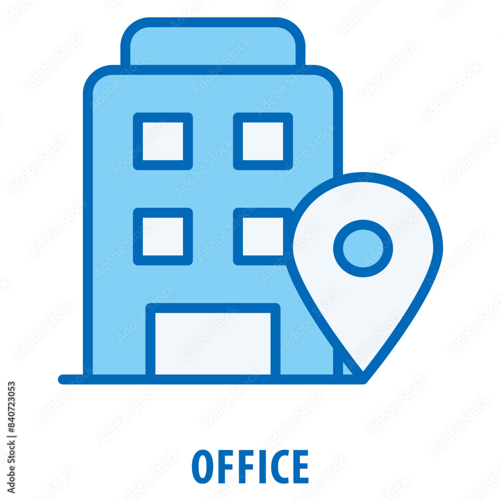 Aufkleber office icon simple and easy to edit for your design elements