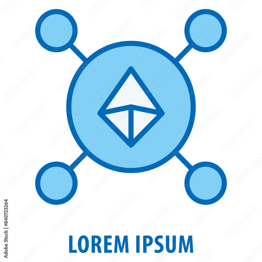 Poster network icon simple and easy to edit for your design elements