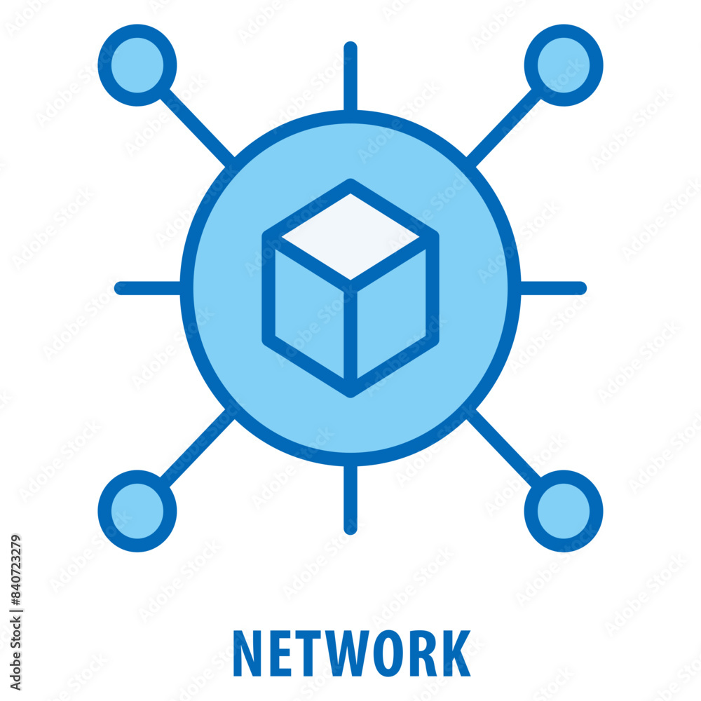 Poster network icon simple and easy to edit for your design elements