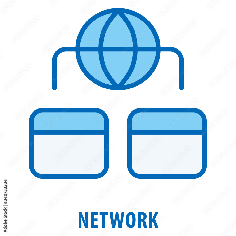 Poster network icon simple and easy to edit for your design elements