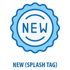 new splash tag Icon simple and easy to edit for your design elements
