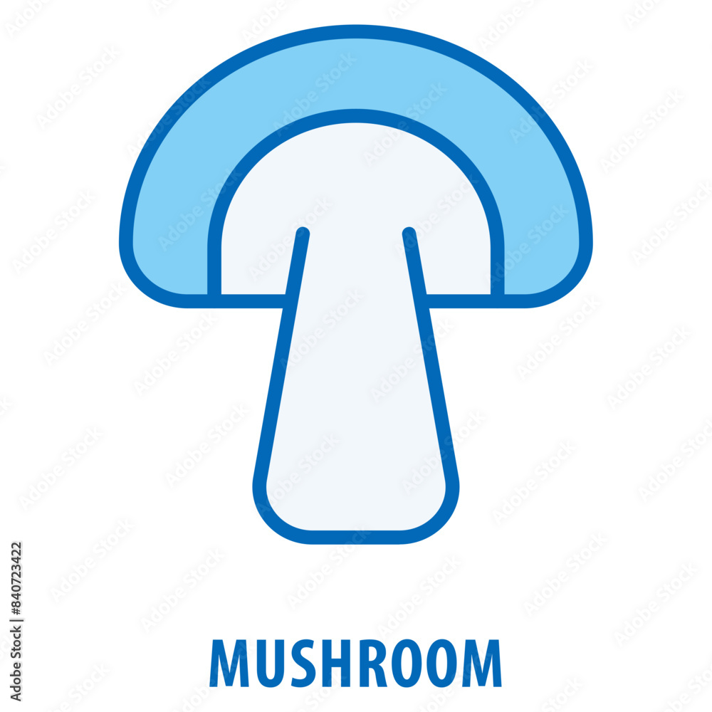 Aufkleber mushroom icon simple and easy to edit for your design elements