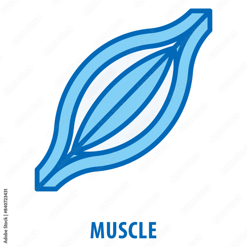 Poster muscle icon simple and easy to edit for your design elements
