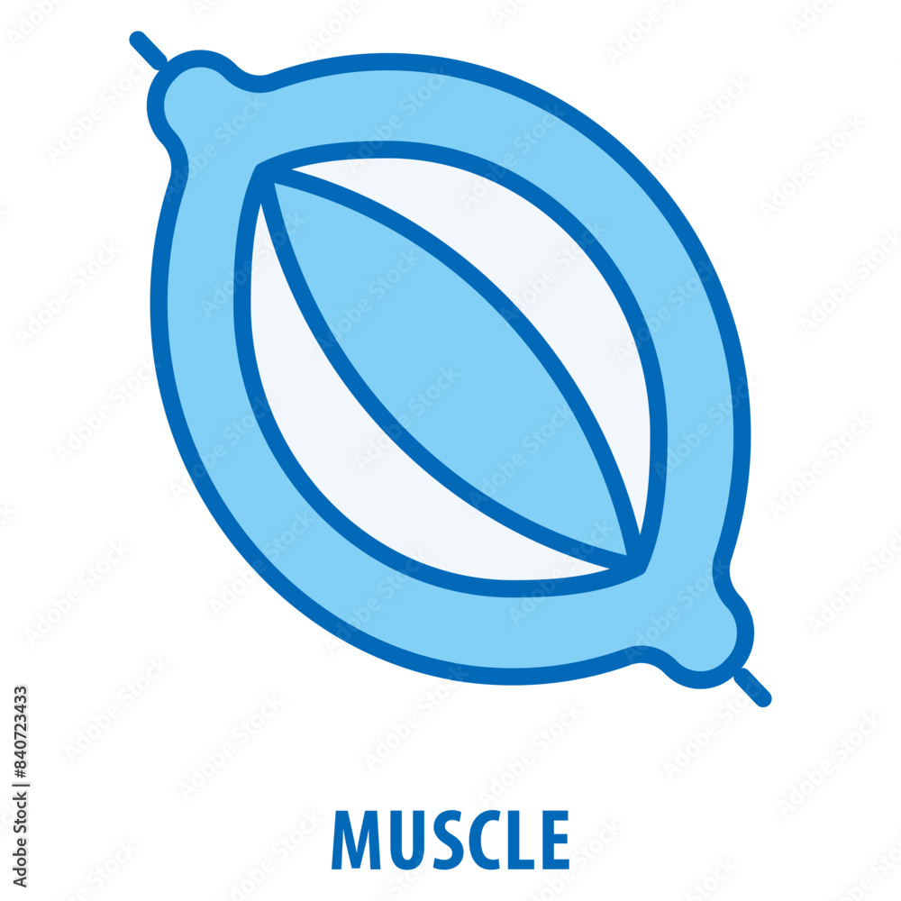 Poster muscle icon simple and easy to edit for your design elements
