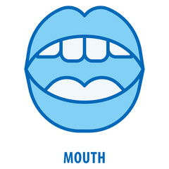 Obraz premium Mouth Icon simple and easy to edit for your design elements