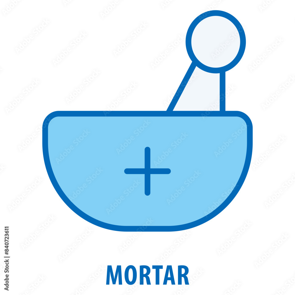 Aufkleber mortar icon simple and easy to edit for your design elements