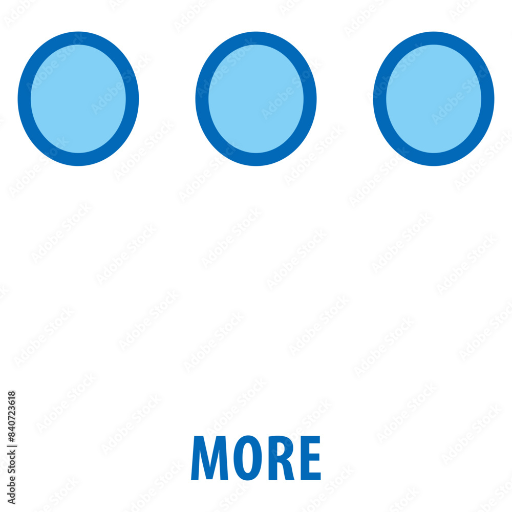 Poster more icon simple and easy to edit for your design elements