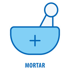 Fototapeta premium Mortar Icon simple and easy to edit for your design elements