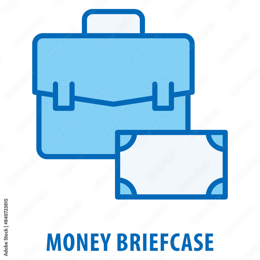 Poster money briefcase icon simple and easy to edit for your design elements