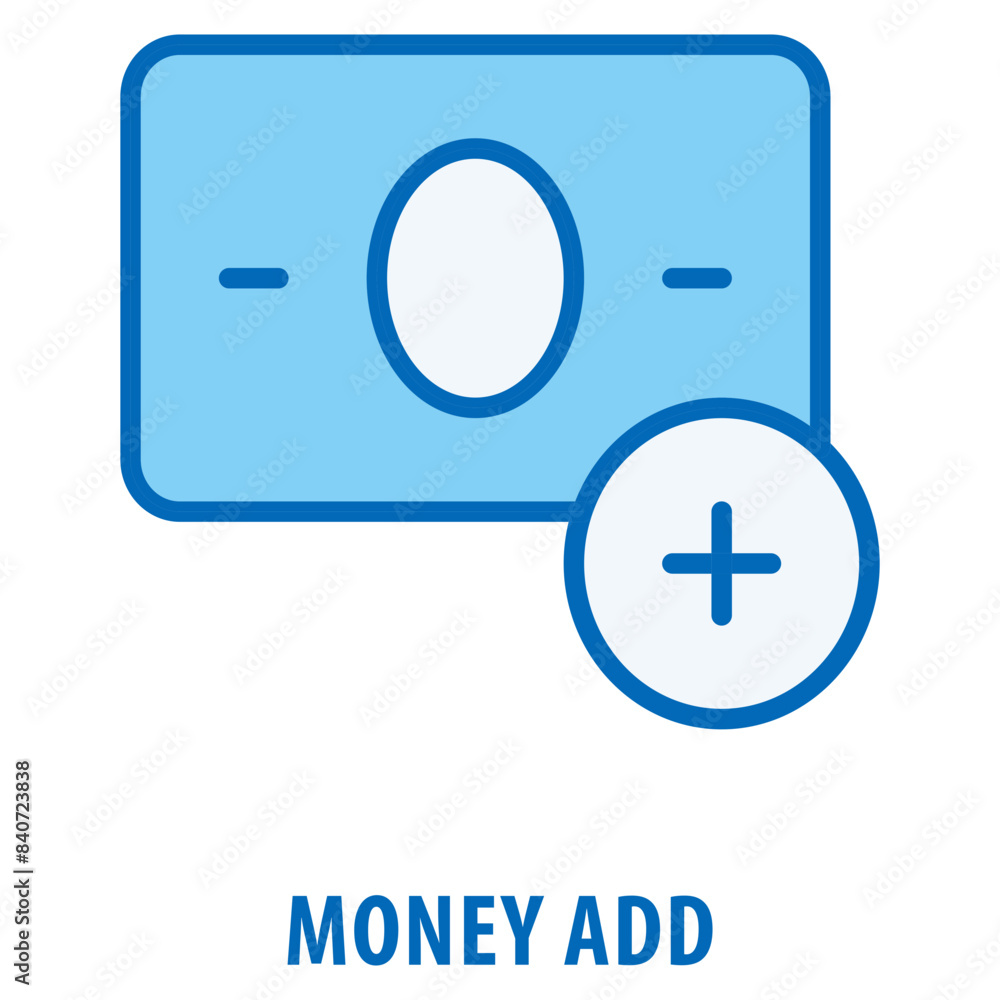Poster money add icon simple and easy to edit for your design elements