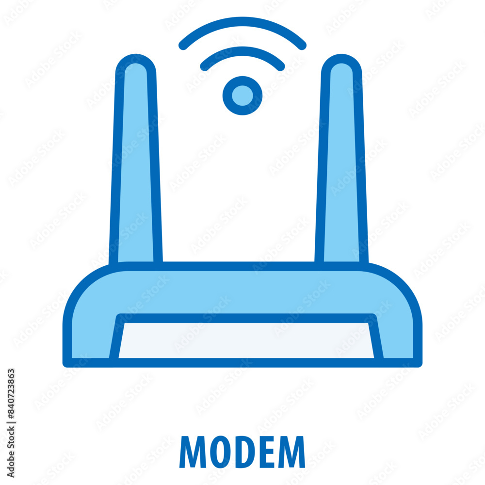 Poster modem icon simple and easy to edit for your design elements