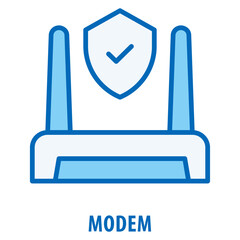 Modem Icon simple and easy to edit for your design elements