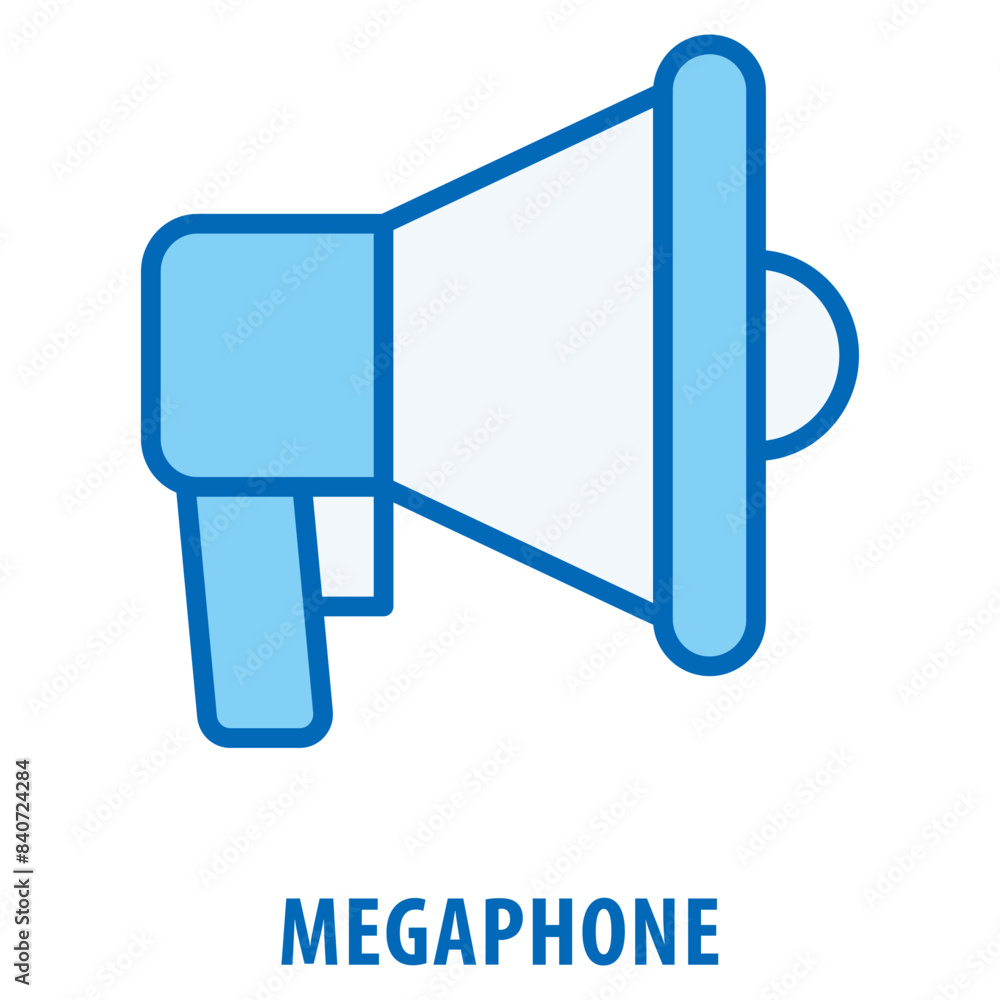 Poster megaphone icon simple and easy to edit for your design elements