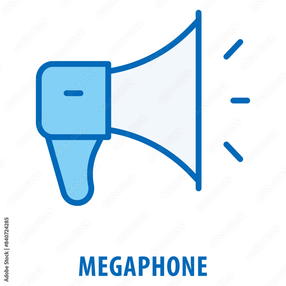 Poster megaphone icon simple and easy to edit for your design elements